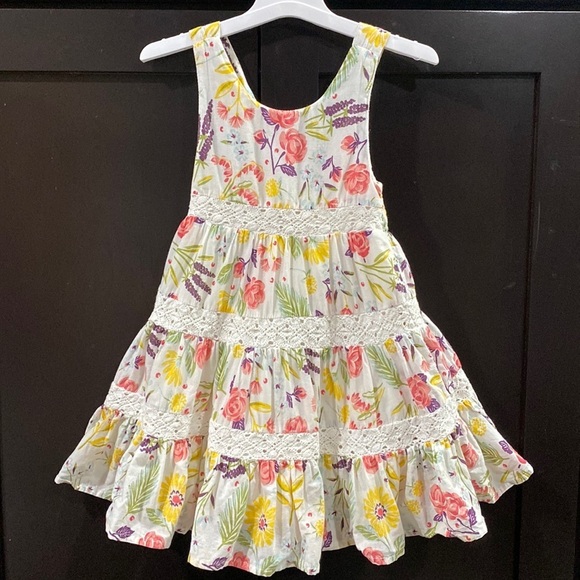Other - Artisan NY toddler Boho dress crochet floral size 2T